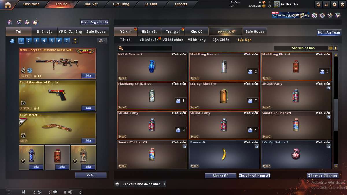 shop acc cf uy tin gia re